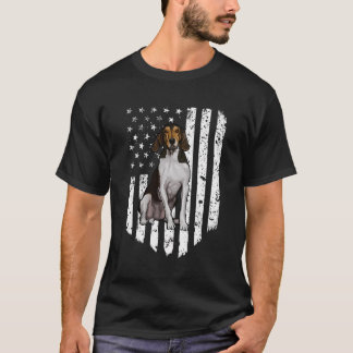T-shirt Bw American Flag Treking Walker Coonhound 4E De J