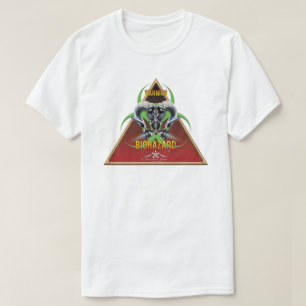T-SHIRT BW ! AVERTISSEMENT BIOHAZARD ! CRÂNE