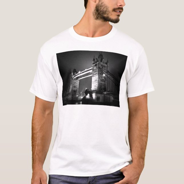 T-shirt BW Black & White London Tower Bridge (Devant)