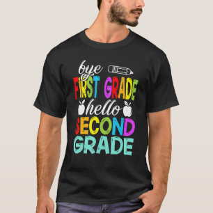 T-shirt Bye 1ère Année Bonjour Deuxième Année Je Viens
