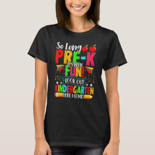 T-shirt Bye Bye Pré K Regarde dehors Kindergarten mignon P