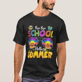 T-shirt bye bye school hello summer