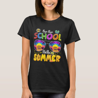 T-shirt bye bye school hello summer