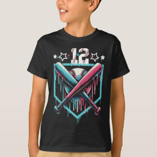 T-shirt Bysebyll Drip 12e anniversaire garçons numéro 12 j