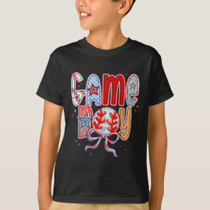 T-shirt Bysebyll Game Day Bysebyll Coquette Bow Mom Mama M