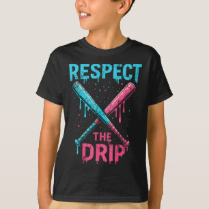 T-shirt Bysebyll Softbyll Respecte la ligue sportive Drip