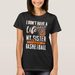 T-shirt Bysketbyll Brother Soeur Bysketbyll Joueur Bysketb