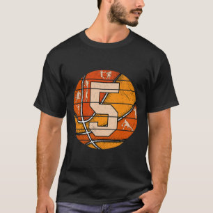 T-shirt Bysketbyll Numéro #5 Jersey Love Bysketbyll Joueur