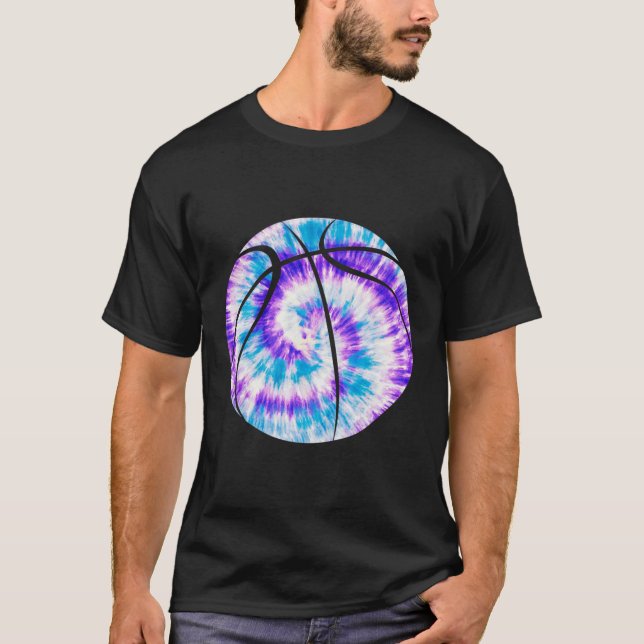 T-shirt Bysketbyll Stuff Tie Dye Pour Une Fille Ado Bo (Devant)