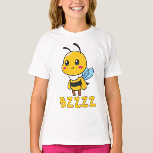 T-shirt BZZZ Abeilles mignonnes pour enfants pour enfants 