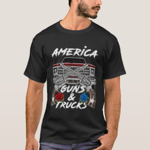 T-shirt C10 K5 Squarebody Truck America Guns Patriot Subur