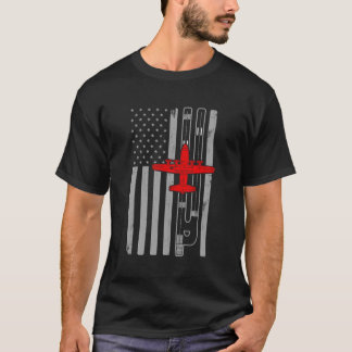 T-shirt C130 Hercules Gunship Avion Drapeau américain Runw