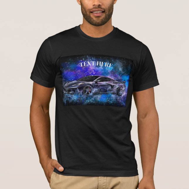 T-shirt C8 Corvette Splash (Devant)