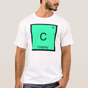 T-shirt C - Cosplay Chimie Élément Symbole Costume Tee