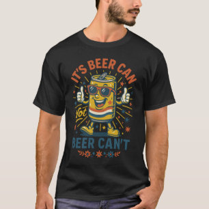 T-shirt C’est Bière Peut, Pas Bière Ne Peut Pas – Bière Ré
