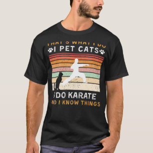 T-shirt C''est ce que je fais J'ai des chats et des karat