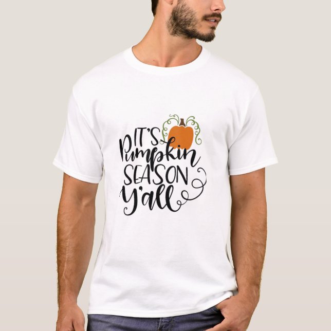 T-shirt C’est la saison Citrouille Y’all (Devant)