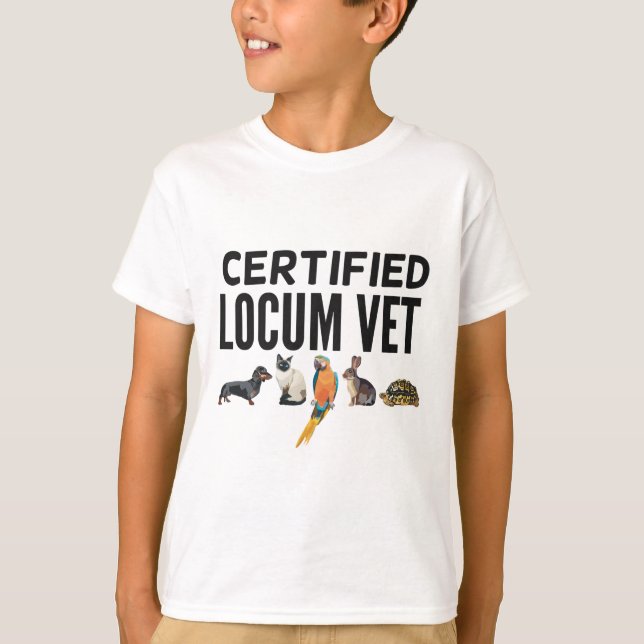T-shirt C est pour Certified Locum Vet (Devant)