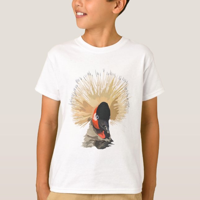 T-shirt C est pour la grue couronnée (Devant)
