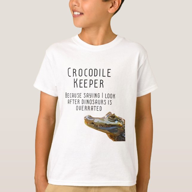 T-shirt C est pour le gardien de crocodile (Devant)