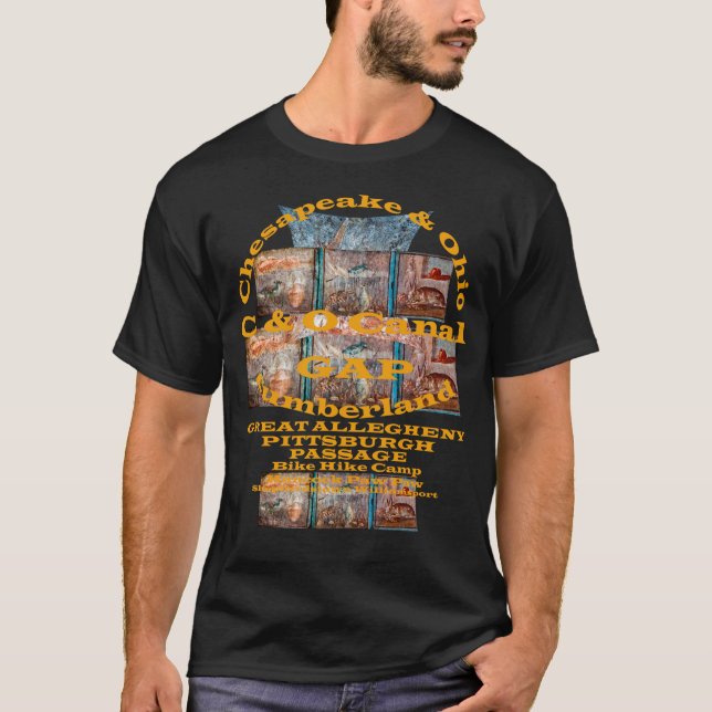T-shirt C et O Canal Towpath Great Allegheny Passage (Devant)