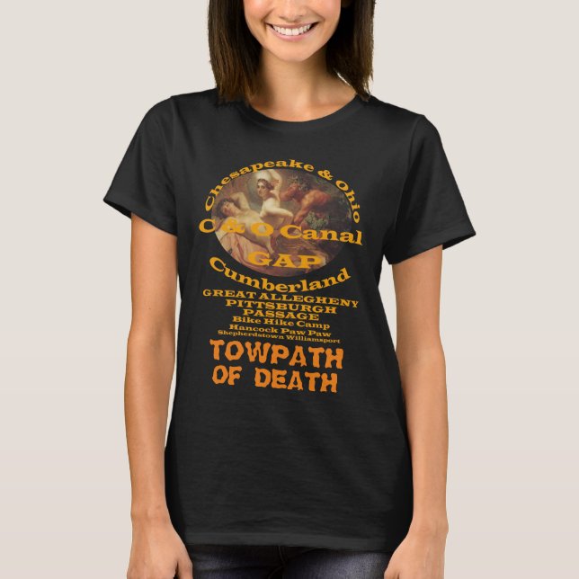 T-shirt C et O Canal Towpath Great Allegheny Passage GAP (Devant)