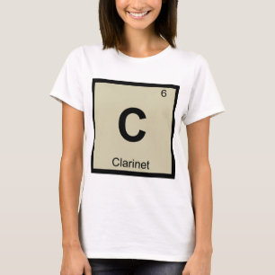 T-shirt C - Musique de clarinette Symbole du tableau pério