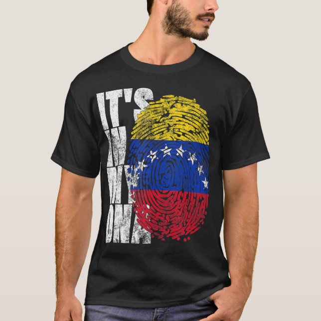 T-shirt C_s dans mon ADN Bandera de Venezuelan (Devant)