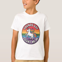 Ça a l'air gay, comptez sur moi, licorne, drapeau