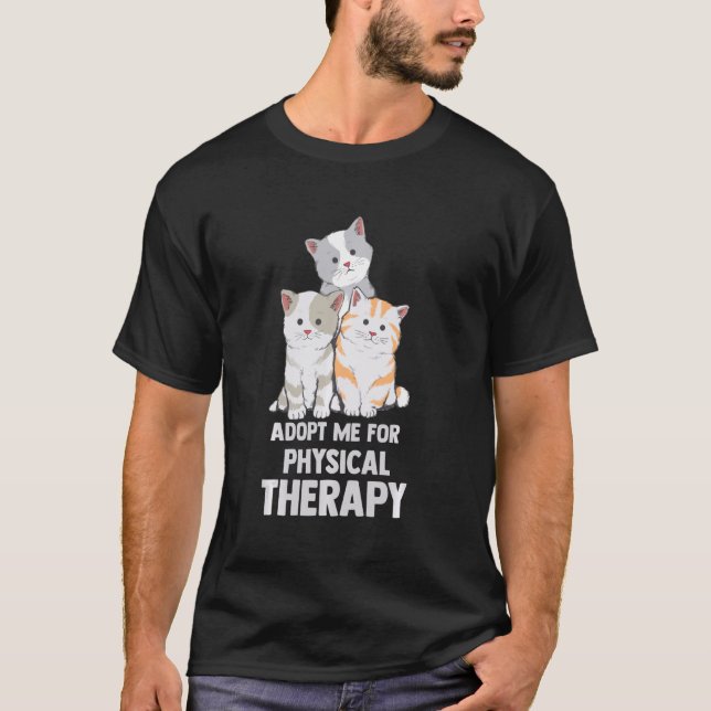 T-shirt Ca M'Adopte Pour La Thérapie Physique (Devant)