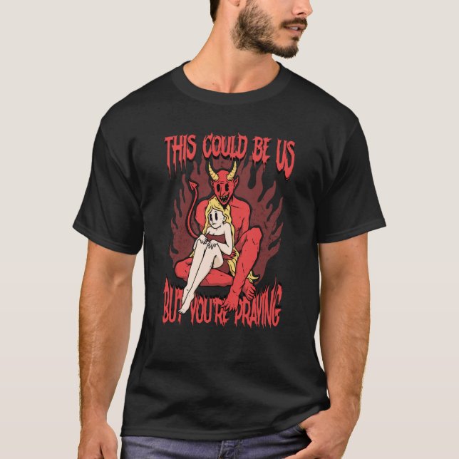 T-shirt Ça Pourrait Être Nous 666 Démon Satanique Démon Dé (Devant)