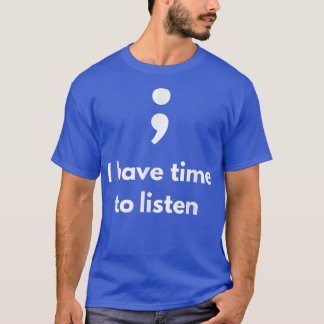 T-shirt Ça va de ne pas être d'accord Semicolon santé ment