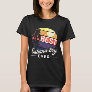 T-shirt Cabana Boy Coucher De Soleil Coloré Palm Tree Plag