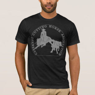 T-Shirt Cabernet CHA American Noir Logo Gris