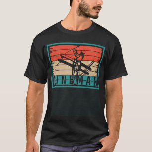 T-shirt Cabine de circuit Lineman Retro Tension Vintage