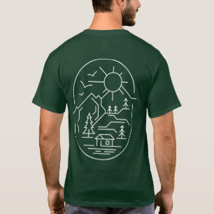 T-shirt Cabine de Mountain Lover conception minimale avant