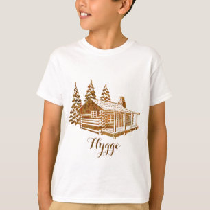 T-shirt Cabine de rondin confortable - Hygge ou votre