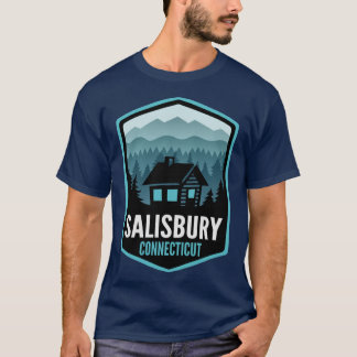 T-shirt Cabine de ville de montagne de Salisbury Connectic