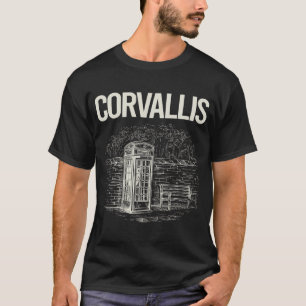 T-shirt Cabine téléphonique vintage Corvallis