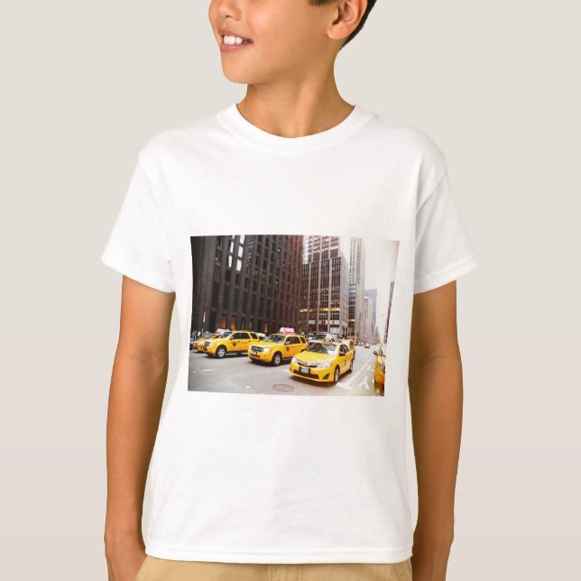 T-shirt Cabines de taxi NYC à New York (Devant)