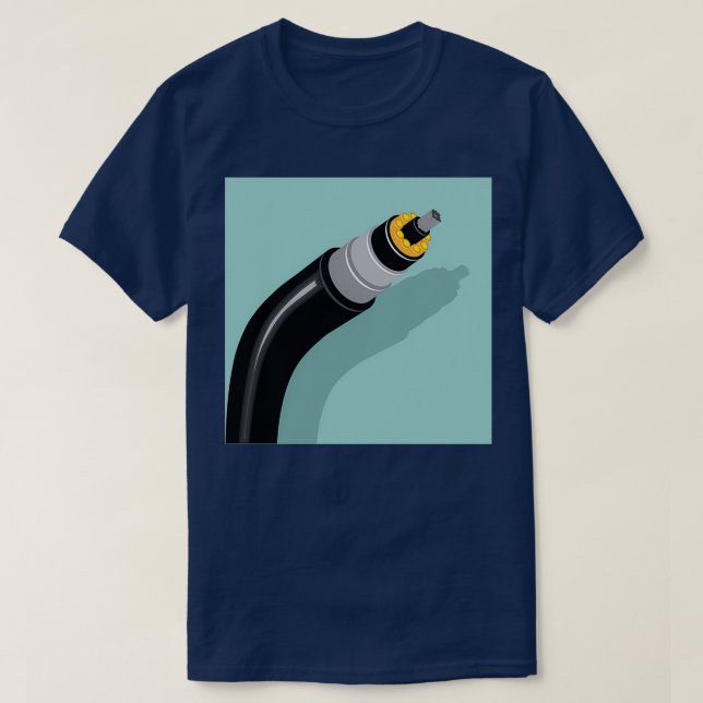 T-shirt Câble fibre optique (Design devant)