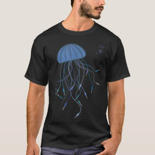 T-shirt Câbles audio du synthétiseur modulaire de méduse