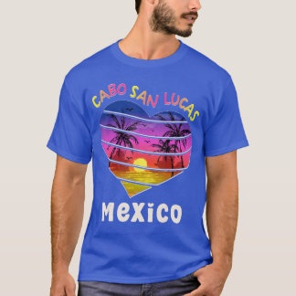 T-shirt Cabo San Lucas Mexique Plage Surf Coeur Filles Fam