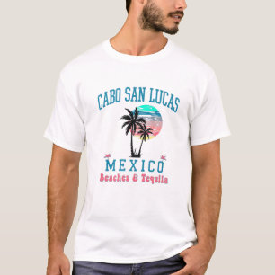 T-shirt Cabo San Lucas Mexique Tequila Beach Sunset Palm T