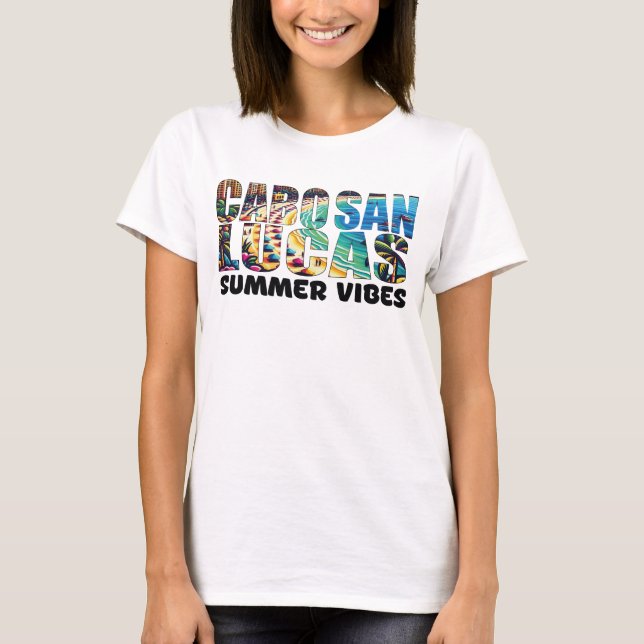 T-shirt cabo san lucas soleil et vagues vacances (Devant)