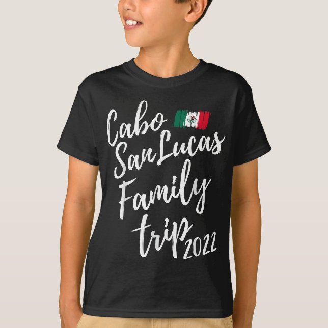 T-shirt Cabo San Lucas Voyage en famille 2022 Mexique Vaca (Devant)