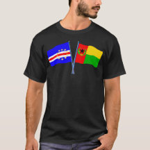 T-shirt Cabo Verde 2 drapeaux