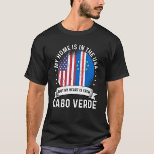 T-shirt Cabo Verdean Patriot Américain Grace Maison USA
