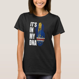 T-shirt Cabo-verdien et Barbadien mélange ADN Drapeau Patr
