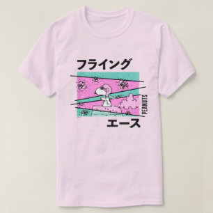 T-shirt cacahuètes Ace volante rose
